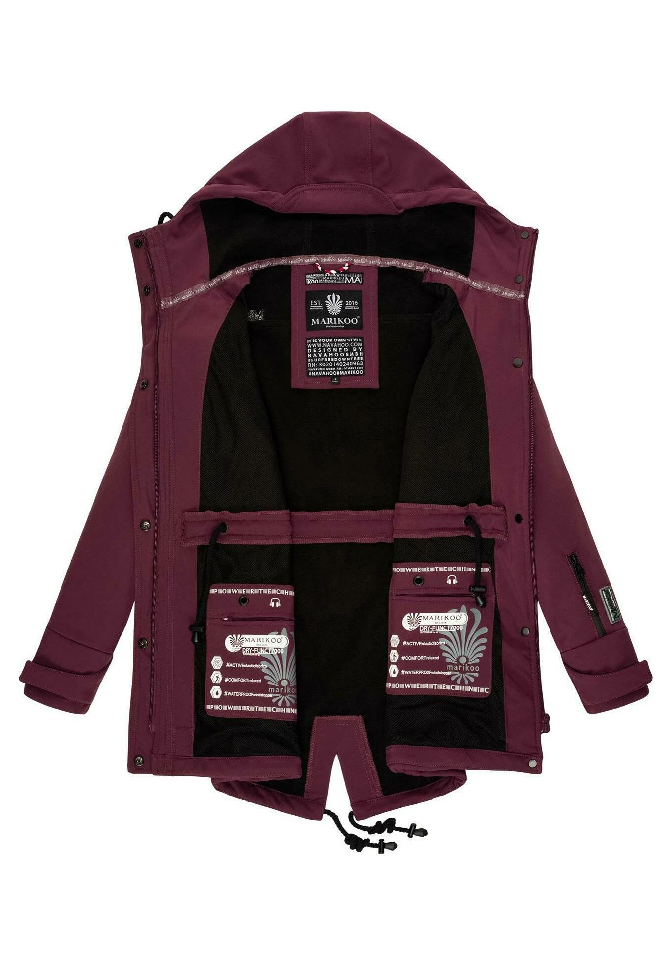 Zimtzicke - Parka - Dark Red Melange