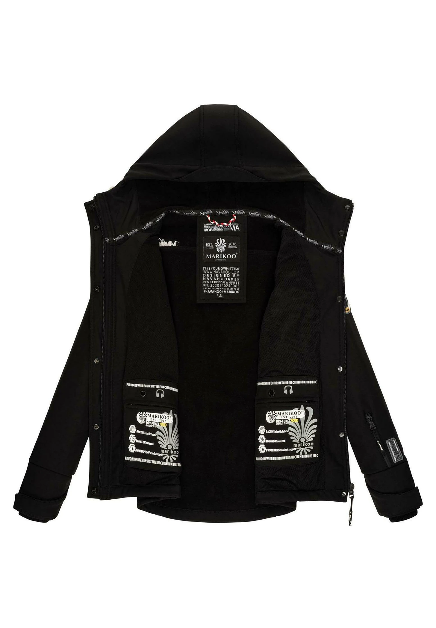 Funktions - Chaqueta Outdoor - Schwarz