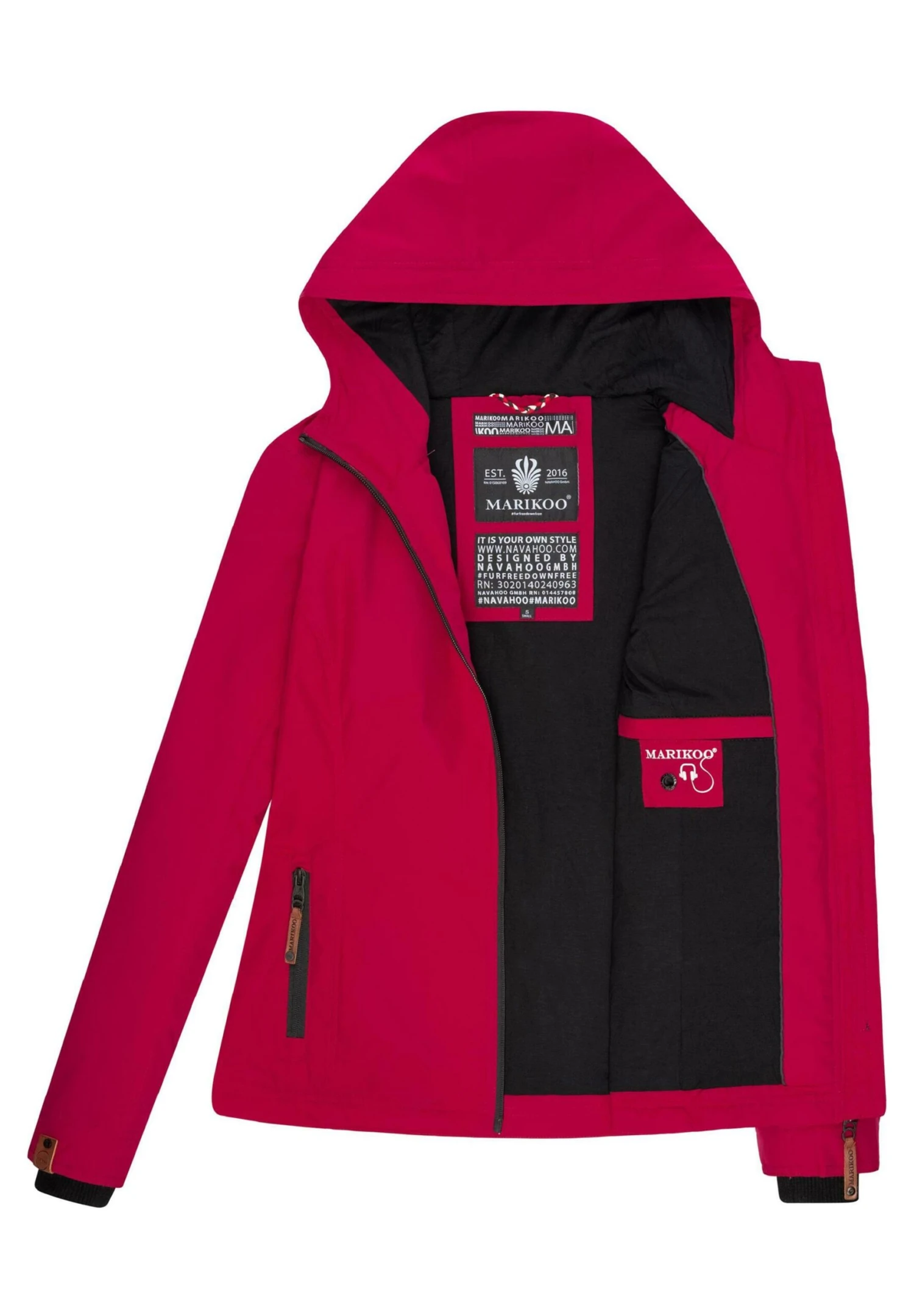 Brombeere - Chaqueta Outdoor - Fuchsia