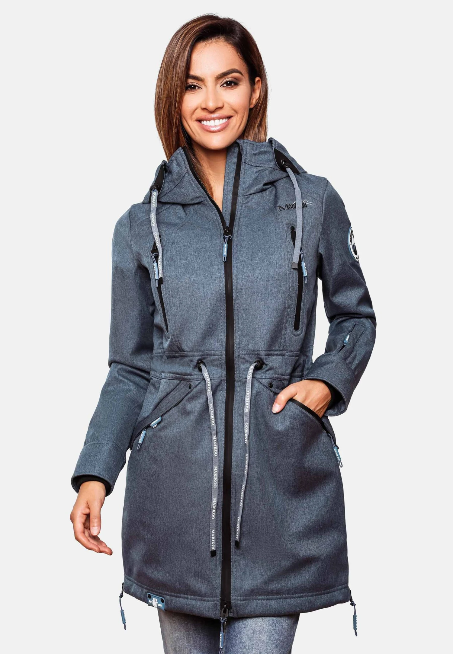 Racquelle - Parka - Dusty Blue