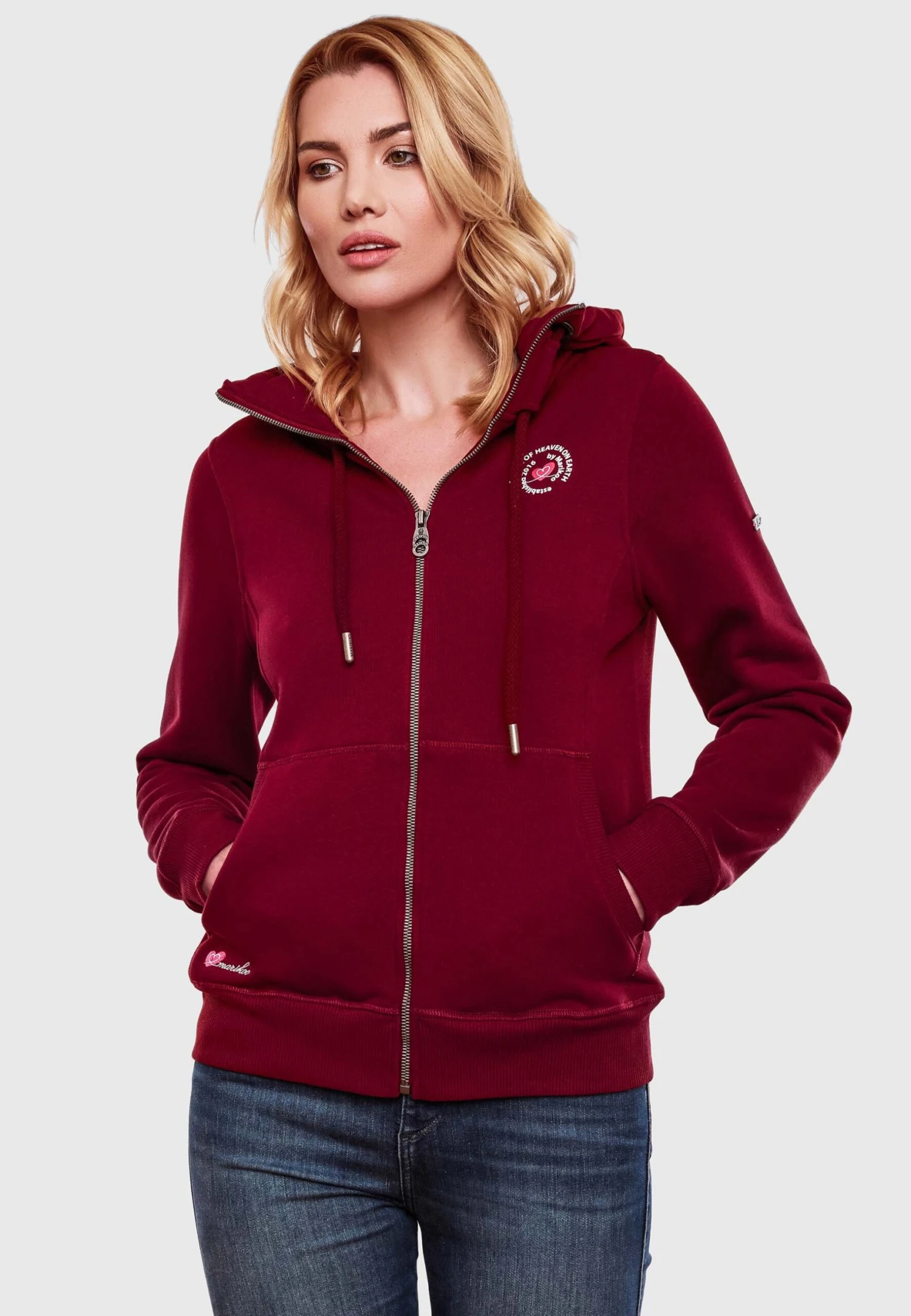 Setsunaa - Sudadera Con Cremallera - Bordeaux