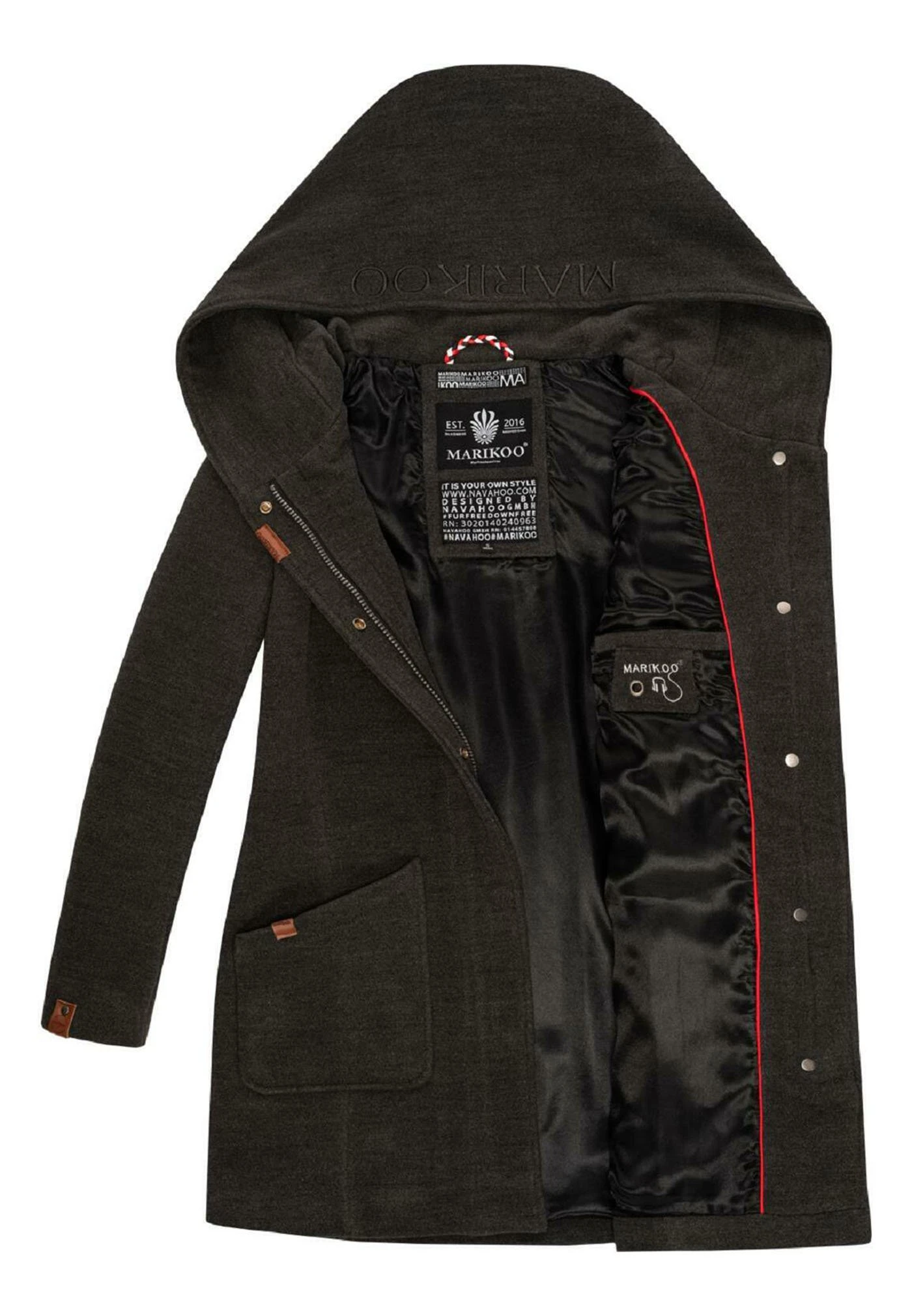 Abrigo De Invierno - Anthracite Meliert