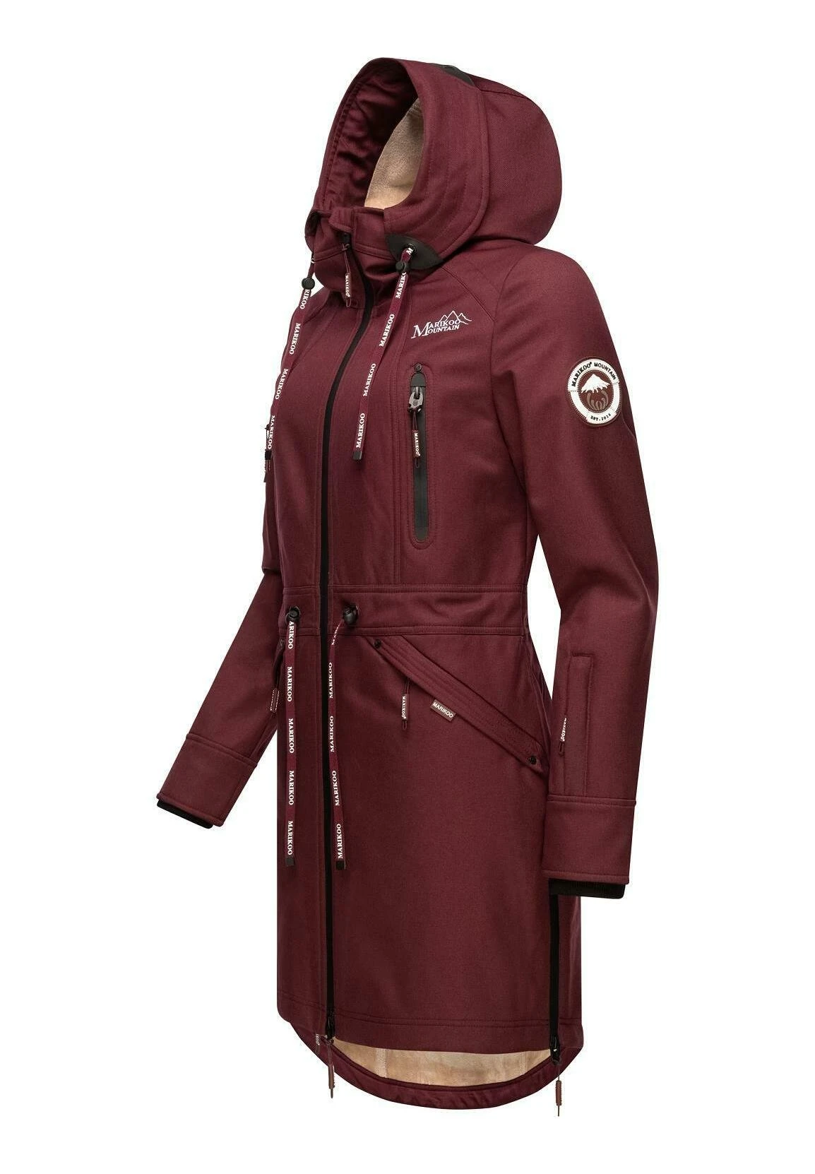 Racquelle - Parka - Dark Red Melange
