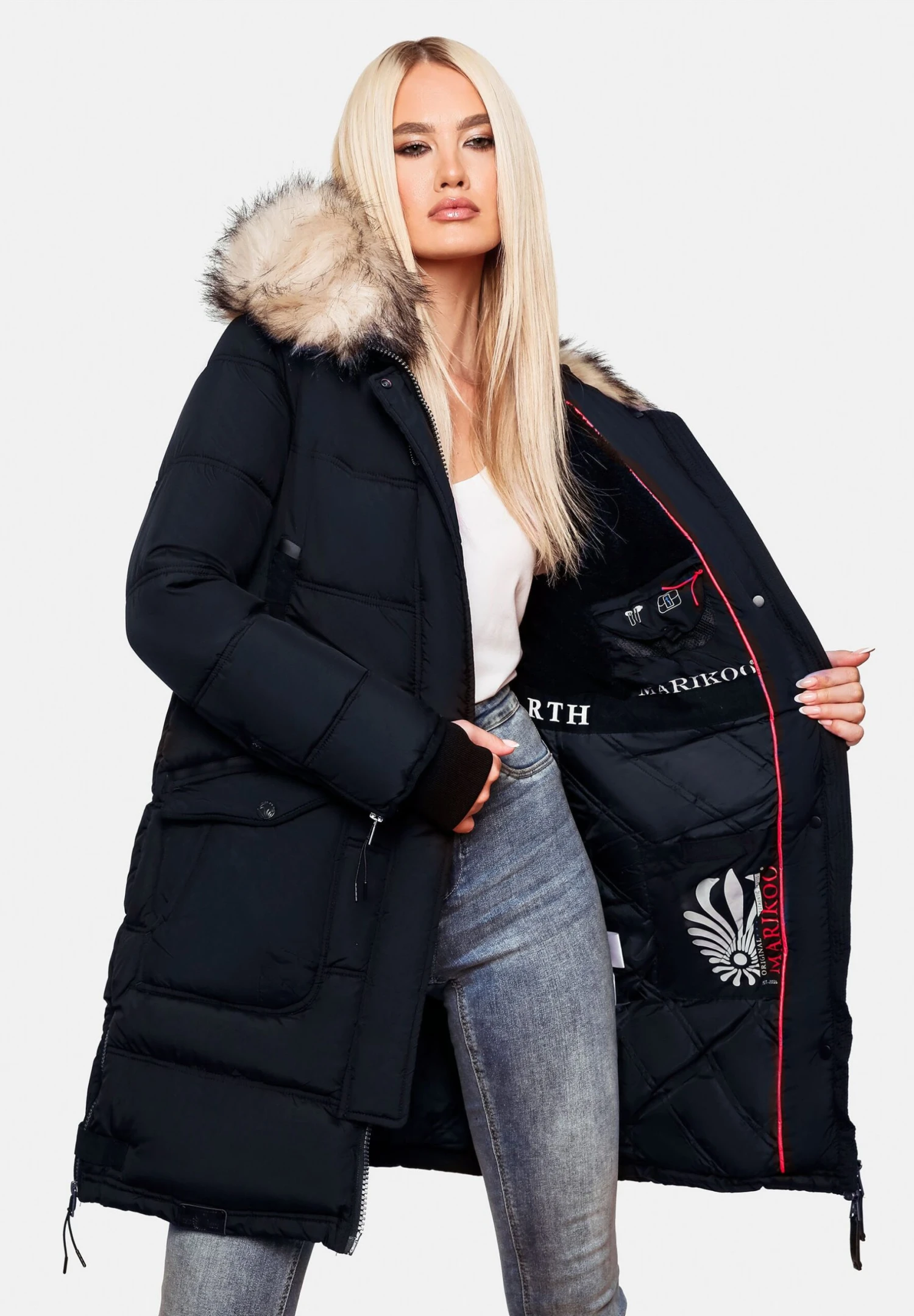 Chaskaa - Abrigo De Invierno - Dark Blue