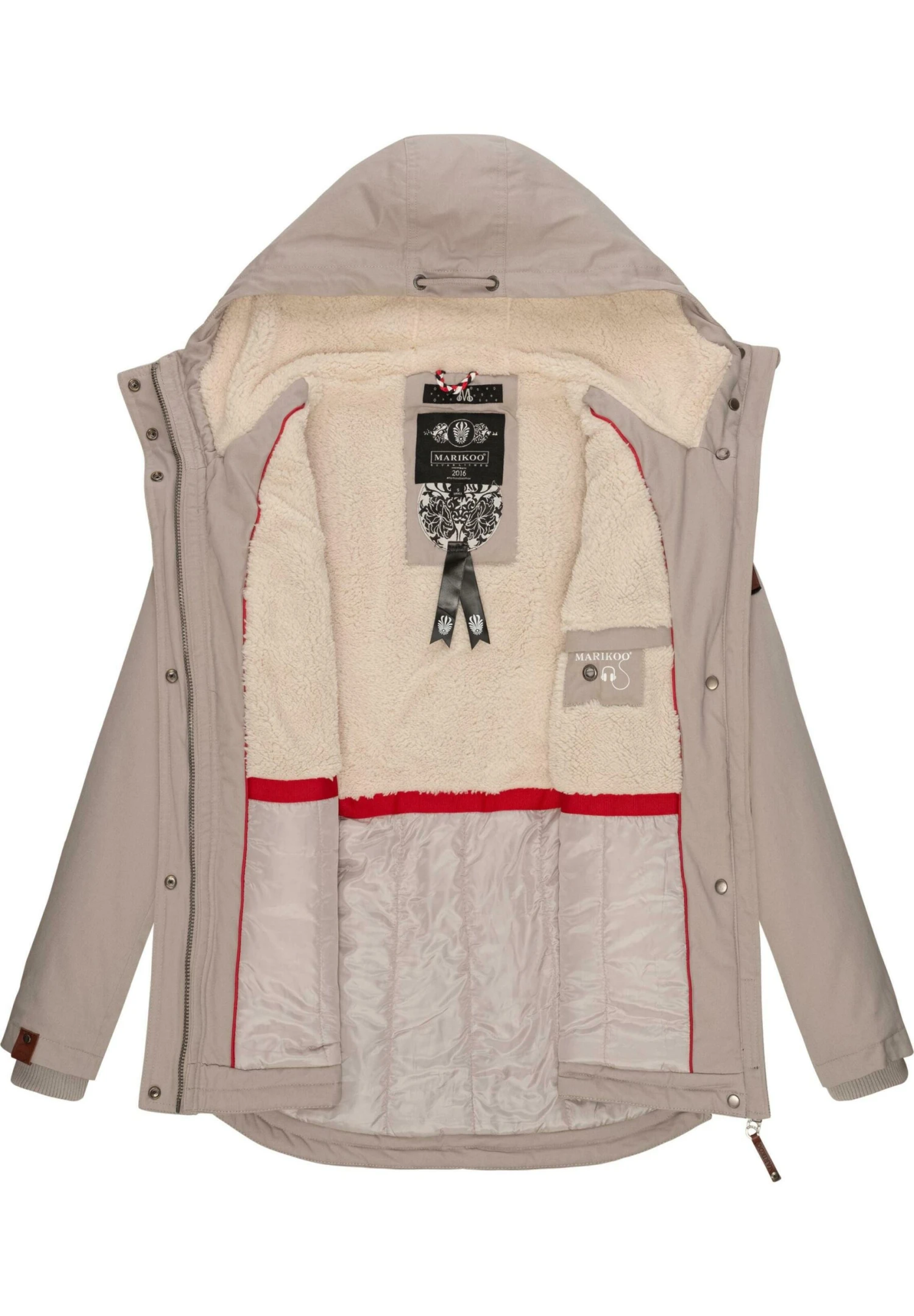 Bikoo - Abrigo De Invierno - Light Grey Melange