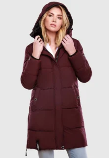 Marikoo Streliziaa - Abrigo De Invierno - Dark Red Melange
