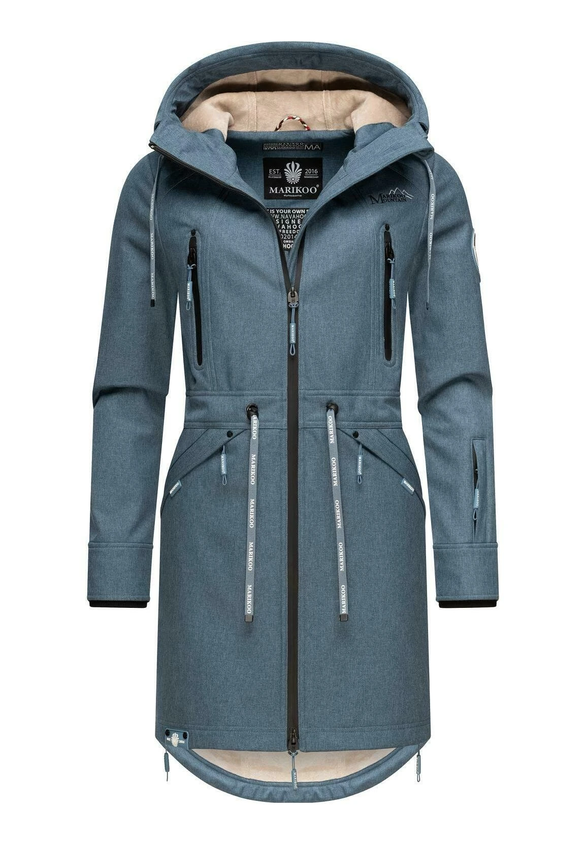Racquelle - Parka - Dusty Blue