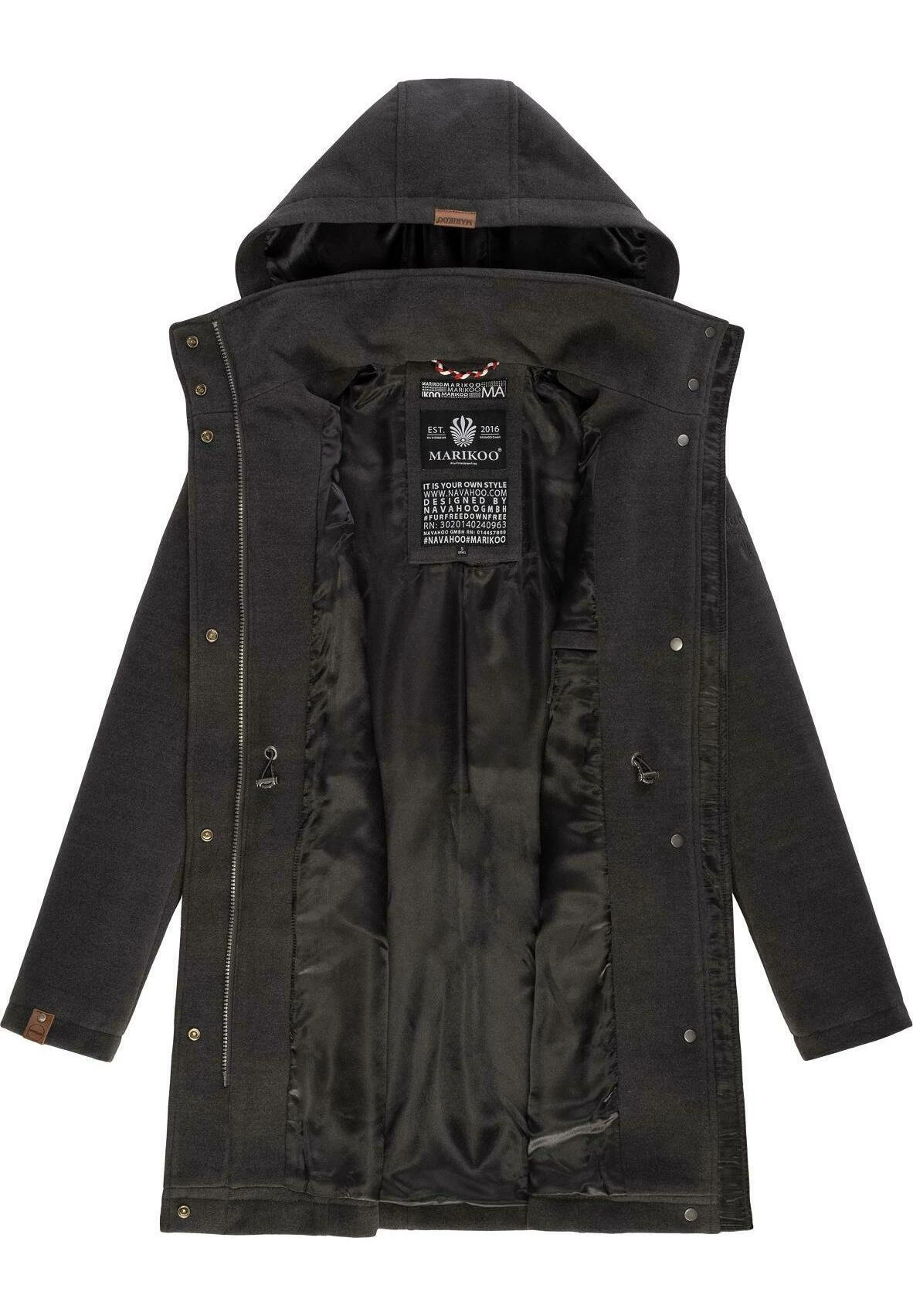 Leilaniaa - Abrigo De Invierno - Dark Grey