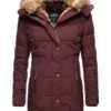 Marikoo Lieblings - Abrigo De Invierno - Dark Red Melange