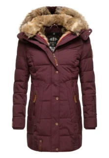 Marikoo Lieblings - Abrigo De Invierno - Dark Red Melange